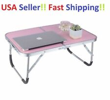 Portable Adjustable Folding Laptop Desk Foldable Study Computer Bed Table Stand