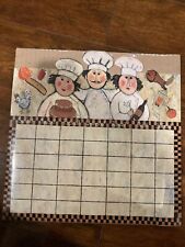 Chef Weekly Dry Erase Board With Dry Erase Marker Decorative New