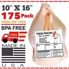 Poultry Shrink Bags 10x16 175 Chicken Shrink Bags Freezer Safe Usa Made