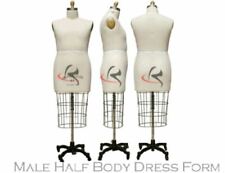 Pro Male Linen Half Body Tailoring Dress Form Mannequin Size 36