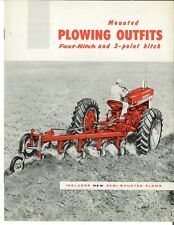 Ih International Mounted Plowing Outfits Fast-hitch 3 Point Farmall Tractor