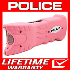 Police Stun Gun 917 Pink 550 Bv Heavy Duty Rechargeable Led Flashlight