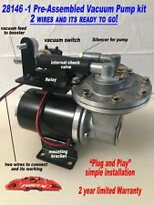 Electric Premium Vacuum Pump Kit Fully Assy For Brake Booster 12 Volt 18 To 26