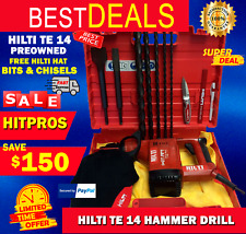 Hilti Te 14 Preowned Free Bits Chisels Hilti Hat Extras Fast Shipping