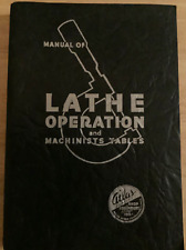 Vtg Atlas Bench Top Metal Lathe Operation Hand Book Manual Original 1937