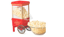 Retro Popcorn Maker Machine Old Fashioned Hot Air Pop Corn Commercial Red 12 Cup