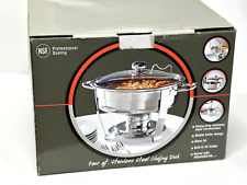 Nsf Professional Quality 4-quart Stainless Steel Chafing Dish Used One Time