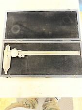 Vintage Helios 10 Inch Machinists Vernier Dial Caliper Calipers Wcase Germany