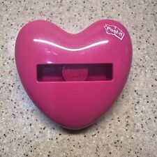 Pink Heart Shaped Post It Note Dispenser