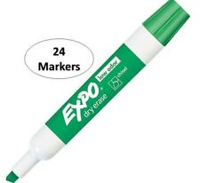 Expo Chisel Dry Erase Markers For Whiteboards 80004 Green 24 Count