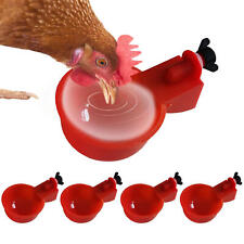 5pcs Automatic Water Cups Poultry Drinker Waterer Chicken Duck Quail Drinking