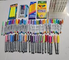 Large Lot Of Colored Markers Bic Sharpies Colored Pencils Marker Holder