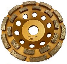 5 Inch Diamond Double Row Cup Wheel Grinding Concrete Stone Masonry 78 Arbor