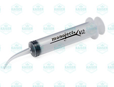 Kendall Monoject Dental Irrigation Syringes 12 Cc Curved Tip 412 - Pack Of 10