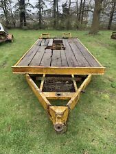 Triple Tandem Axle Equipment Trailer Deck Over Ramps 8 Wide 19.5 Dovetail