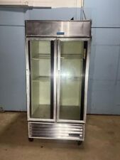True Gdm-35 Right Side Hinged 2 Glass Doors Reach In Cooler Refrigerator