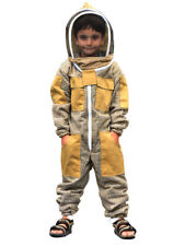 Kids Size Beekeeping Overalls Bee Suit Beekeeping Ventilated Children Suit Khaki