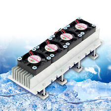 4 Chip Refrigerator Thermoelectric Peltier Cooler Water Cooling Device 12v 288w