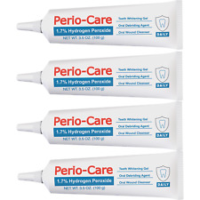 New Perio Care Gel For Trays 4 Tubes - Perio Gel 1.7 Hydrogen Peroxide Gel