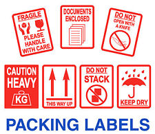 Fragile Stickers - Large 80 X 103mm - 7 Different Labels To Choose From