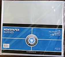 5 Newspaper Collector Storage Bags Sleeves Archival Safe Free Shipping