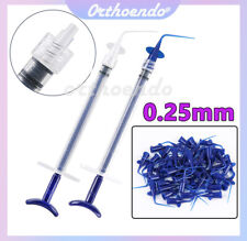 Blue Irrigation Syringe Dental For 0.25mm0.35mm Disposable Plastic Syringe Tips