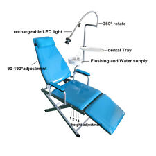 Portable Mobile Dental Unit Folding Chair Rechargeable Led Light Tray Equipment