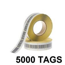5000 Pcs Eas Checkpoint Barcode Soft Label Tag 8.2 4x 4 Cm 1.57 X 1.57 Inch