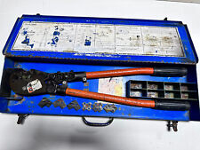  Tb Thomas Betts Wire Cable Crimper Crimp Tool W7 Dies Case