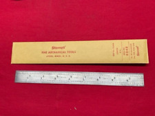 Starrett 604r-9 Spring-tempered Steel Rules With Inch Graduations 9 Rare