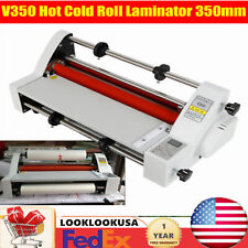 Laminating Machine Hot Cold Roll Laminator Digital Display Single Dual V350