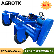 Agrotk 72 Hydraulic Skid Steer Soil Conditioner Attachment Harley Power Rake