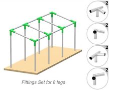 Canopy Fittings Kit 1 38 Slant Roof Frame Shelter Carport Deck Shed Greenhous