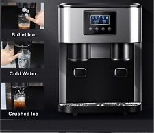 Countertop Stainless Steel Ice Maker With Crushed Ice Cube Ice Water Dispenser