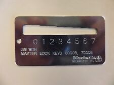 Master Padlock 0290-0373 Key Gauge For Master 6000b 7000b Keys Rekeying Tool