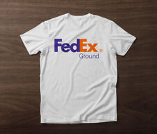 Fedex Ground Logo T-shirt 100 Cotton Short Sleeve S-6xl White Tee Unisex