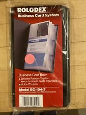 Rolodex Business Card Filing System File Model Bc-104 Holds 96 Cards New