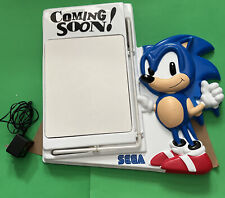 Sega Sonic Coming Soon Neon Dry Erase Board Promo Display