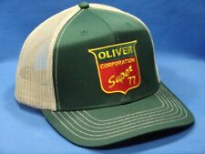 Oliver Tractor Hat - Dark Green With Khaki Mesh - Super 77 Logo - Snapback
