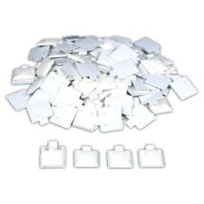 100 White Puff Pad Earring Cards Jewelry Display 1 X 1