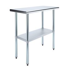 18 In. X 36 In. Stainless Steel Work Table Metal Utility Table