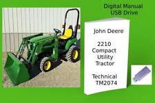 John Deere 2210 Compact Utility Tractor Technical Manual See Description