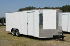 New 8.5 X 16 8.5x16 Enclosed Cargo Car Hauler Trailer - V-nose