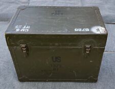 Us Military Typewriter Transport Storage Shipping Container Field Case Box.