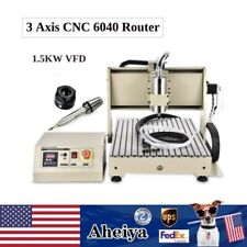 3 Axis 6040 Cnc Router Engraver Milling Drilling Machine 1.5kw Vfd Controller