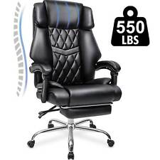 Hoffree Bigtall Executive Office Chair High Back Computer Chair Footrest 550lbs