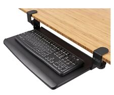 Stand Up Desk Store Sud-kbtray-s Clamp-on Adjustable Keyboard Tray - Black