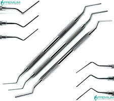 Dental Root Canal Pluggers 13 57 911 Double Ended Filling 3 Pcs Instruments