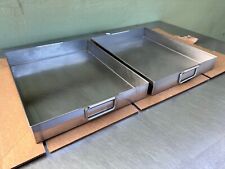 Set Of 2 Hubert 15 X 12 Hd Stainless Steel Food Pans With Double Handles