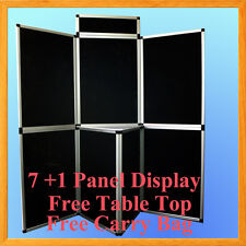 6 71 Black Panel Header Trade Show Display Presentation Tabletop 6ft